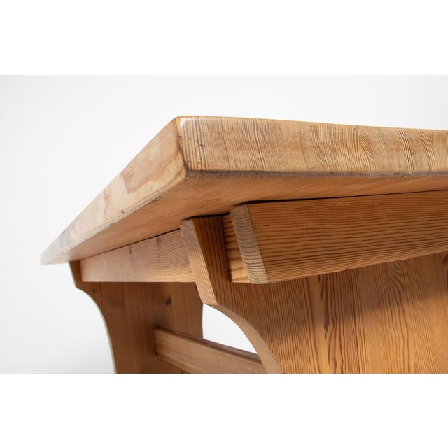 Brown Sport Table in Pine by Axel Einar Hjorth for Nordiska Kompaniet, 1930s For Sale - Image 8 of 18