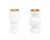 Short Straight Unicolor Candleholder in White Carrara Marble For Sale - Image 3 of 5