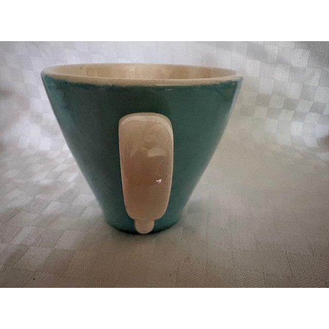 Ceramic 1950s Metlock Mid Century Modern Cups and Saucers - 16 pcs For Sale - Image 7 of 12