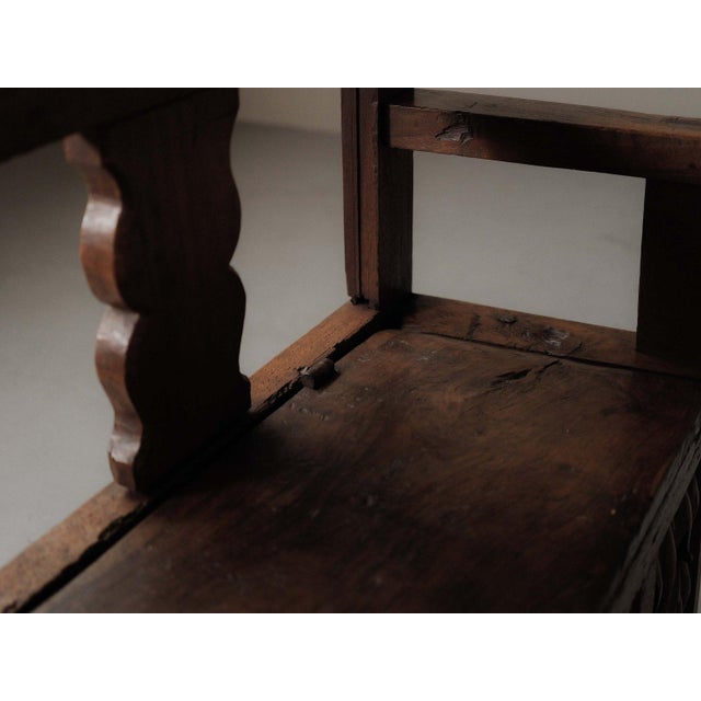 Carved Wood Storage Bench, 18th Century For Sale - Image 18 of 18