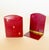 Traditional Vintage Red and Gold Florentine Leather Folding Bookends For Sale - Image 3 of 9