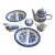 Group of English Blue and White Serving Pieces Blue Willow For Sale