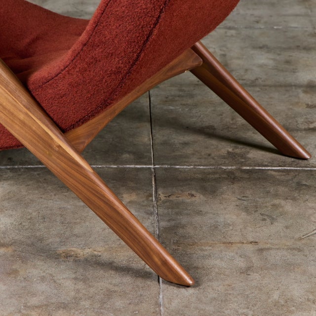 Adrian Pearsall "Crescent" Chaise Lounge for Craft Associates For Sale - Image 15 of 17