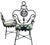 Gilbert Poillerat Mid-20th Century French Neoclassical Art Deco Wrought Iron Armchairs in the Manner of Gilbert Poillerat - Pair For Sale - Image 4 of 17