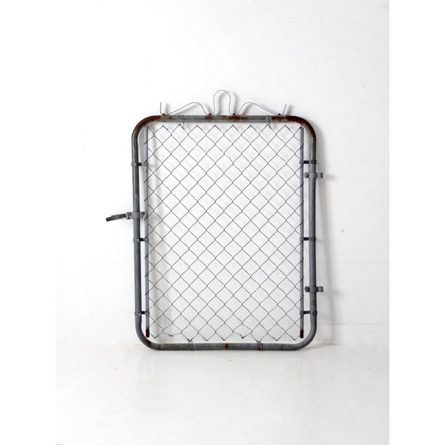 Silver Vintage Sears Metal Garden Gate For Sale - Image 8 of 18