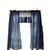 Blue Blue Oriental Cafe Curtains 45 Length Kitchen / Bathroom Set of 2 Panels & 2 Valances 16 X45 Wide For Sale - Image 8 of 10