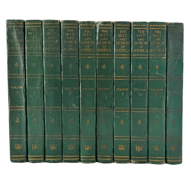 Antique "The Wit and Humor of America" Complete 10-Volume Book Set, Dated 1911 For Sale - Image 9 of 11