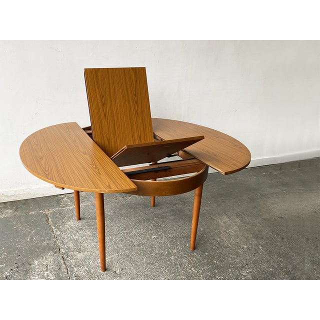 Mid-Century Modern Extending Dining Table by Schrieber, 1960s For Sale - Image 6 of 14