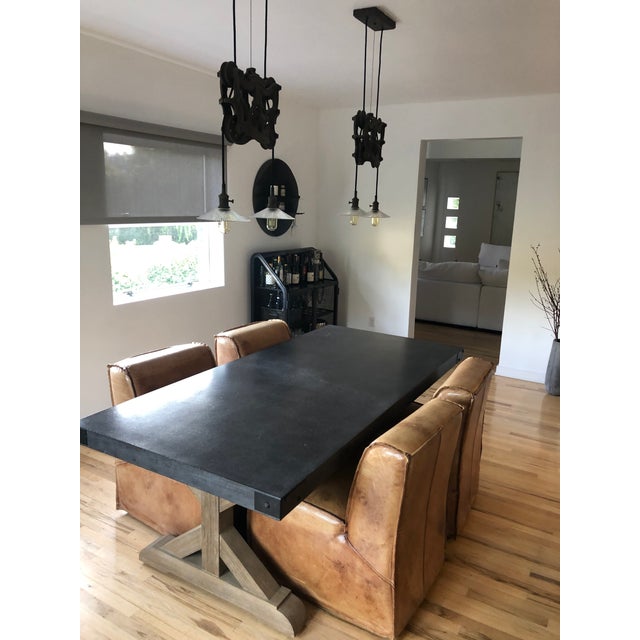 Restoration Hardware Concrete Dining Table Chairish