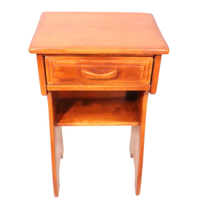 Amber Cushman Maple Molly Stark Nightstand 2059 C 1940's For Sale - Image 8 of 13