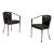 Karl Springer Style, Mid-Century Modern, Gunmetal, Leather, Armchairs, 20th Century - Set of 2 For Sale