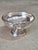 Traditional Vintage Silver-Plated Dessert Service – Set of 6 Pedestal Dessert Bowls With Serving Tray For Sale - Image 3 of 8