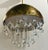 Original retail $2514, stylish Revelation Modern Antique Brass Downpour Pendant Light, glass teardrop accents, showroom...