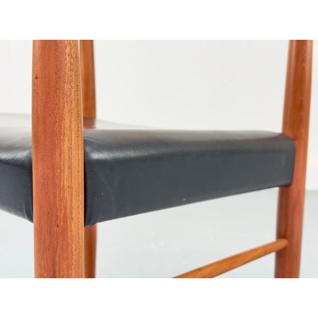 Teak and Leather Armchair by H. W. Klein for Bramin, 1960s For Sale - Image 14 of 18