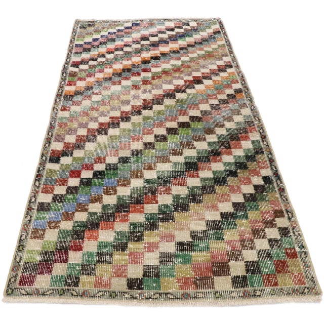 Vintage Turkish Sivas Rug - 02'10 X 05'07 For Sale - Image 4 of 10