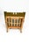 Green Danish Mid Century Modern Lounge Chair W Straight Paddle Arms For Sale - Image 8 of 9