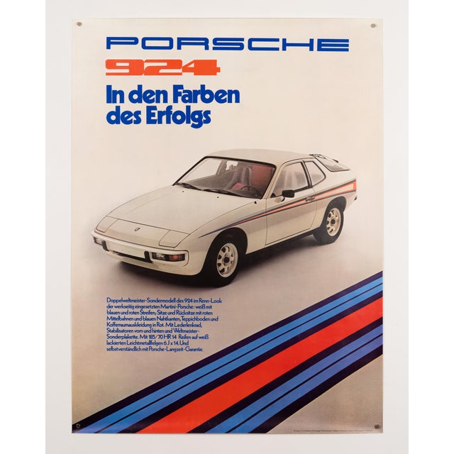 1970s Original Porsche Poster, 1970s For Sale - Image 5 of 9