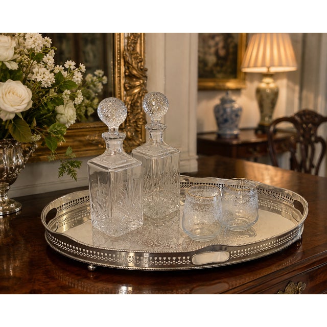 A superb antique Edwardian silver plated tea serving tray by the renowned English silversmiths and luxury goods makers...