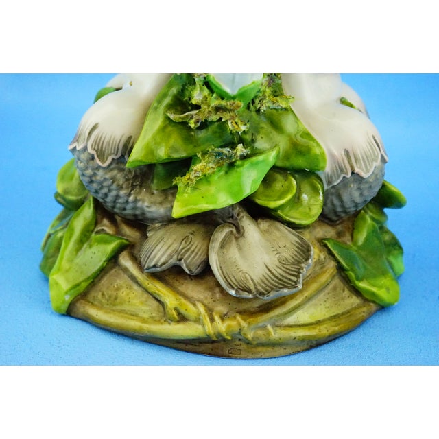 19th Century Porcelain Vase with Barbotine Tritons by Richard Eckert & Co. Volkstedt Rudolstadt, Germany, 1890s For Sale - Image 18 of 18