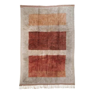 Premium Hand-Knotted Moroccan Wool Rug | 11'9" X 8'0" | One of a Kind For Sale