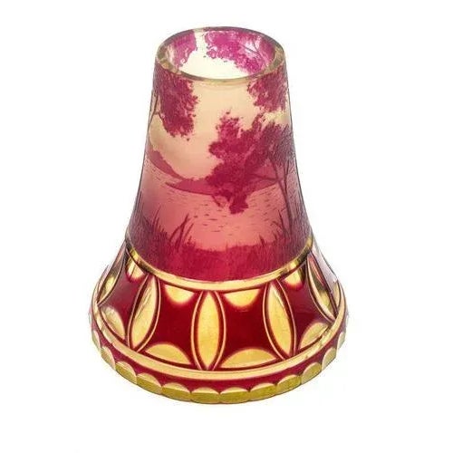 Glass Vase from Carl S Lambert For Sale - Image 4 of 5