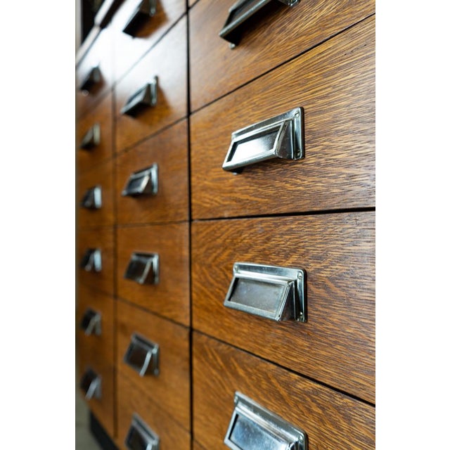Vintage Pharmacist Brown Cabinet For Sale - Image 14 of 18