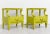Kent Coffey Mid Century Nightstands in Chartreuse Serenata Collection by Kent Coffey - Newly Painted For Sale - Image 4 of 12