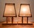 Wood Bamboo Table Lamps, 1950s, Set of 2 For Sale - Image 7 of 9