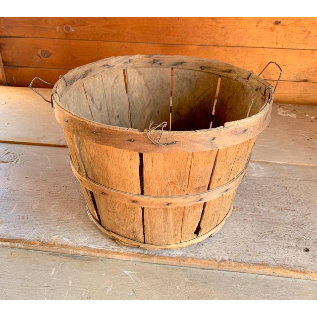 Antique Apple Picking Basket, Vintage Farm Chairish