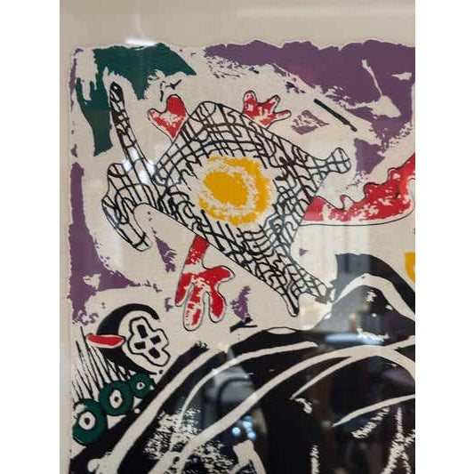 Pink Mid 20th Century "Janus" by Alfonso Ossorio Signed and Numbered Screenprint For Sale - Image 8 of 11