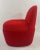 Modern Studio Tk Custom Red Knit Fabric Slipper Chair or Pouf With Back, a Pair For Sale - Image 10 of 13