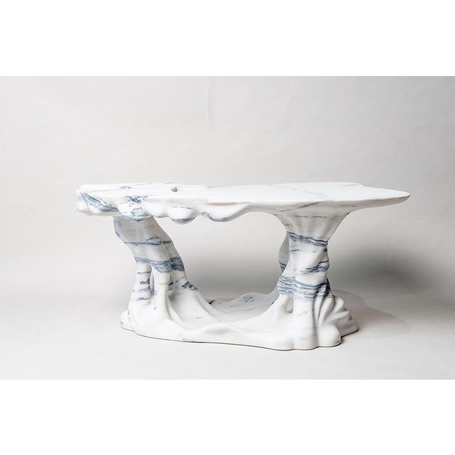 Marsili Handmade Coffee Table in White Marble by Manta For Sale - Image 15 of 18