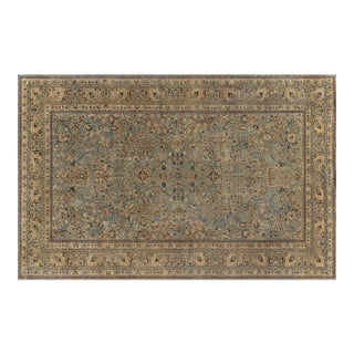Fine Persian Khorassan Botanic Handmade Wool Carpet For Sale