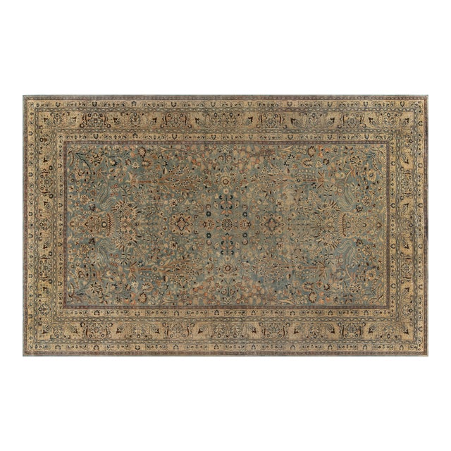 Fine Persian Khorassan Botanic Handmade Wool Carpet For Sale
