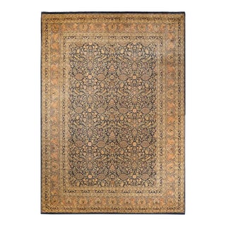 Mogul, One-of-a-Kind Hand-Knotted Area Rug - Blue, 9' 0" x 12' 6" For Sale