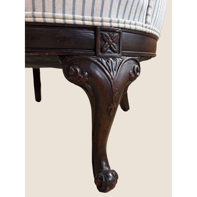 Vintage French Style Wing Chair For Sale In Chicago - Image 6 of 6