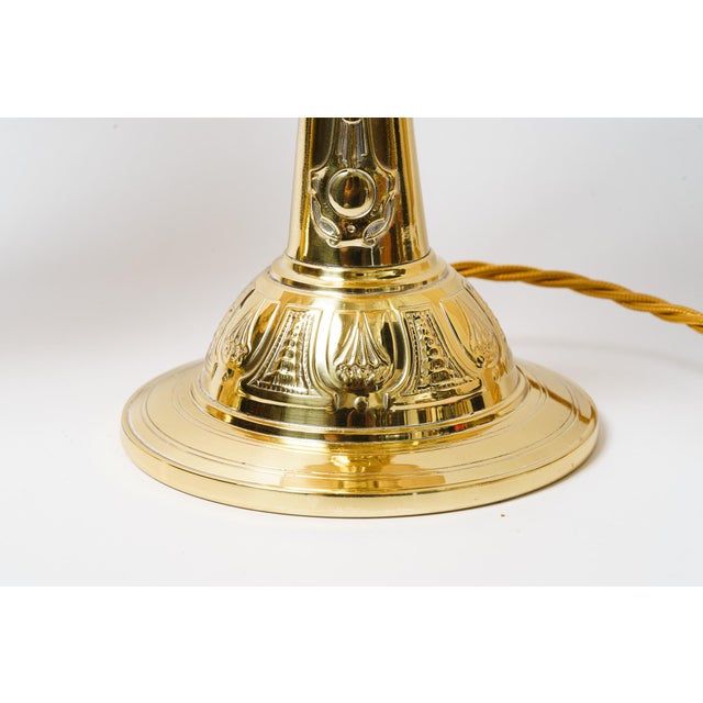 Art Deco Table Lamps with Fabric Shades, 1920s, Set of 2 For Sale - Image 11 of 15