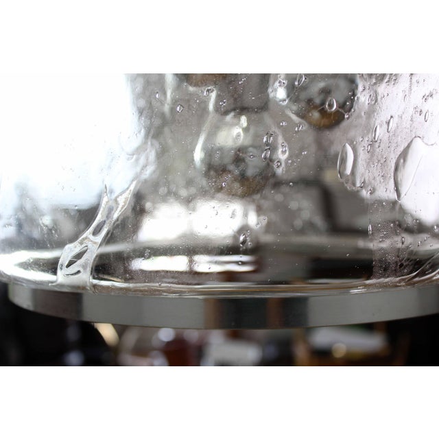 Silver Murano Glass Pendant Light by Doria Leuchten for Doria Leuchten, 1960s For Sale - Image 8 of 13