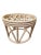 Contemporary Vintage White Bamboo Planter Table For Sale - Image 3 of 11
