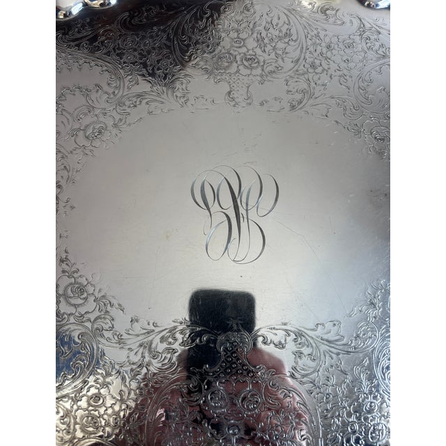 Barbour Silver Plate Wine Serving Tray For Sale In Philadelphia - Image 6 of 16