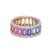 Gemstone Natural 8.19 cts rainbow sapphire & 0.59 cts diamond band ring in 18k gold For Sale - Image 7 of 18