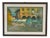 Renzo Piccoli, Colored Fresco of Market, Oil on Canvas, Framed For Sale