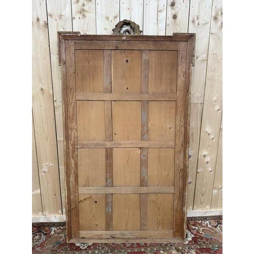 Louis XVI Style Mirror with Gold Leaf and Green Lacquer For Sale - Image 5 of 10