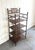 Antique arts & crafts twisted wood 4-tier etagere/bookshelf. Some minor surface wear to wood in a few spots as shown....