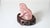 Rose Chinese Rose Quartz Dog Carving With Ruby Eyes, Mid-20th Century For Sale - Image 8 of 8