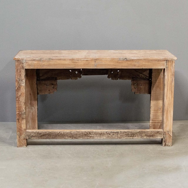 Indian Console Table From Antique Architectural Remnants For Sale - Image 11 of 11