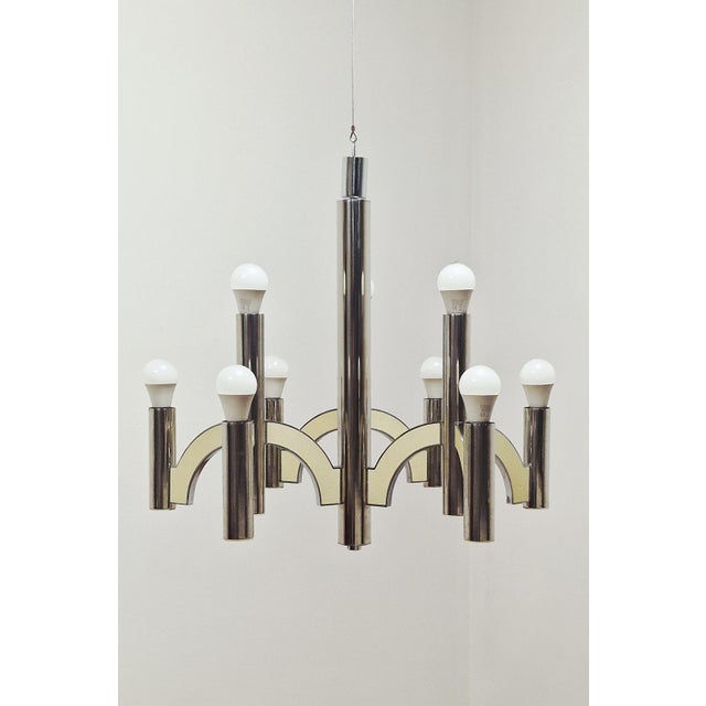 Vintage Chandelier by Gaetano Sciolari for Sciolari, 1970s For Sale - Image 3 of 10