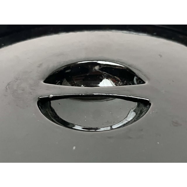 Mid-Century Modern Black Enamel Cast Iron Pot with Teak Handle by Timo Sarpaneva for Rosenlew of Finland, 1960s For Sale - Image 11 of 18