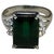5.2 Carat Green Tourmaline & .15 Carat Diamond Cocktail Ring 14 Karat White Gold For Sale - Image 15 of 18