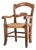 Antique French Provincial Style Rush Seat Child's Armchair For Sale